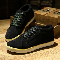 2015秋冬季加绒保暖棉鞋男士休闲鞋帆布鞋潮鞋韩版潮流运动板鞋男鞋子