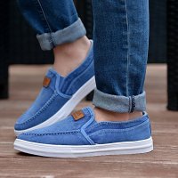 2016春夏老北京布鞋男鞋春季运动鞋开车鞋懒人鞋一脚蹬韩版休闲帆布豆豆鞋