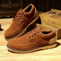 2015春季新款男士休闲鞋运动板鞋韩版潮流男鞋英伦单鞋男鞋子阿甘鞋反绒皮伐木鞋