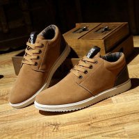 2015春季新款男士休闲鞋运动板鞋韩版潮流男鞋英伦单鞋男鞋子阿甘鞋反绒伐木鞋 休闲皮鞋