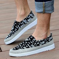 2015 春夏季男鞋男士休闲鞋子韩版透气老北京布鞋套脚运动帆布鞋懒人鞋