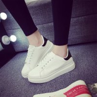 2016春夏新款皮鞋女鞋韩版低帮系带休闲小白鞋板鞋时尚厚底鞋潮鞋
