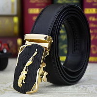 男士真皮皮带 青年真牛皮自动扣男士腰带 男式帅气休闲时尚百搭裤带男 韩版时尚男生潮流商务百搭皮带