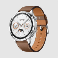 华为(HUAWEI)Watch GT4 46mm 山茶棕 棕色真皮表带 科学运动减脂 心律失常提示 强劲续航华为蓝牙智能通话官方原装正品手表