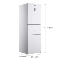 倍科（beko）CNE34230GW 285升 欧洲原装进口 蓝光养鲜无霜三门电冰箱