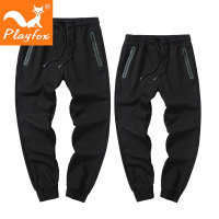 playfox休闲裤春季新款宽松韩版潮流百搭束脚运动卫裤男收口裤子