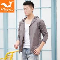 playfox防晒衣男女士外套超薄透气防紫外线户外皮肤风衣钓鱼衫夏季防晒服
