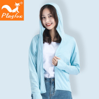 playfox防晒衣男夏季薄款外套轻薄透气皮肤衣风衣男士钓鱼防晒服空调衫潮户外风衣