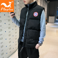 playfox马甲2020秋季新款棉马甲韩版潮流无袖男士迷彩背心棉服户外保暖棉衣1