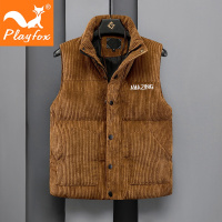 playfox男士时尚保暖棉衣马甲户外保暖棉衣