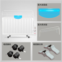 桑普超薄电热油汀SGW16F电暖气片取暖器家用省电防水居浴两用电暖器油丁宝宝洗澡衣服尿片烘干机
