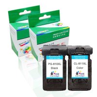 耐美印适用佳能PG-810 CL-811大容量墨盒一套 Canon MP258 MP276 MX328打印机
