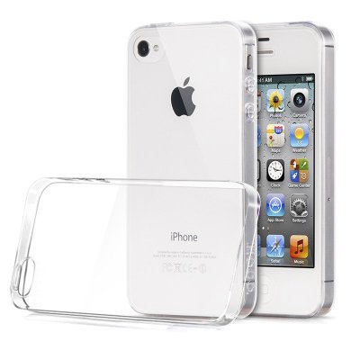 逸美达 苹果4S超薄手机套iPhone4透明手机壳4S硅胶软套保护外壳套