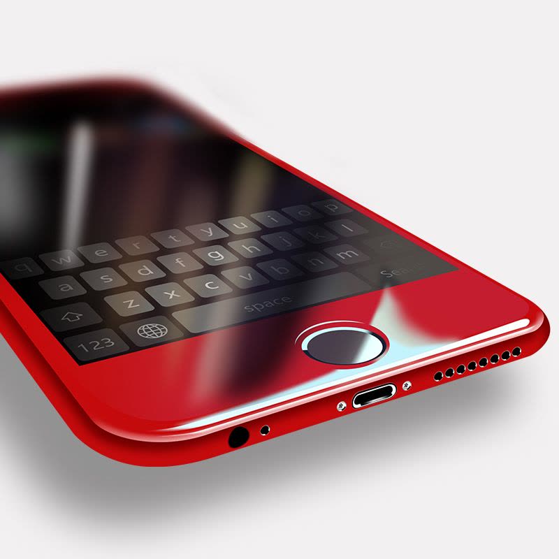 逸美达 iPhone8钢化膜苹果7plus手机6全屏覆盖3D贴膜全包6s红色蓝光P图片