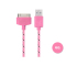 逸美达 【买一送一】iPhone4数据线 ipad2/3充电器线原装苹果4s加长尼龙编织数据线 3米-粉色