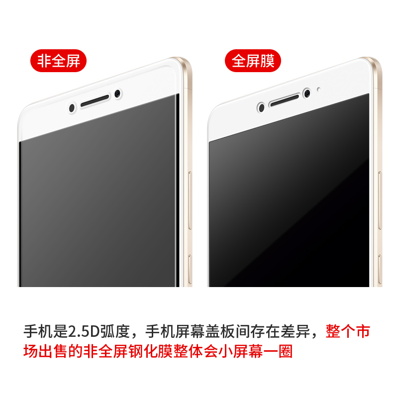 逸美达 小米max2钢化玻璃膜 小米Max全屏覆盖6.44寸手机钢化膜 防爆抗蓝光防指纹