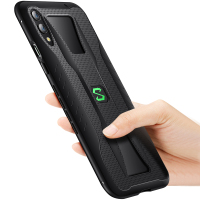 逸美达 小米黑鲨2手机壳游戏黑鲨helo散热保护套黑鲨2pro手机壳液态二代防摔壳1/2/3代电竞全包防摔软双滑轨手柄