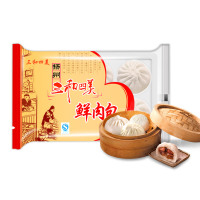 扬州特产三和四美鲜肉包子300g速冻面点早餐食品冷冻包子