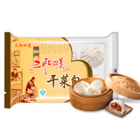 三和四美干菜包子300g扬州特产早餐面点冷冻食品速冻包子6只包子袋装