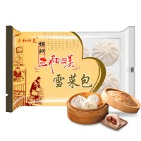 三和四美包子雪菜包子300g扬州特产雪菜肉包速冻包子早餐速食面点冷冻包子