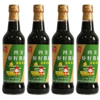 三和四美晒制特级虾籽酱油500ml*4酿造酱油厨房调料红烧炒菜拌面调味