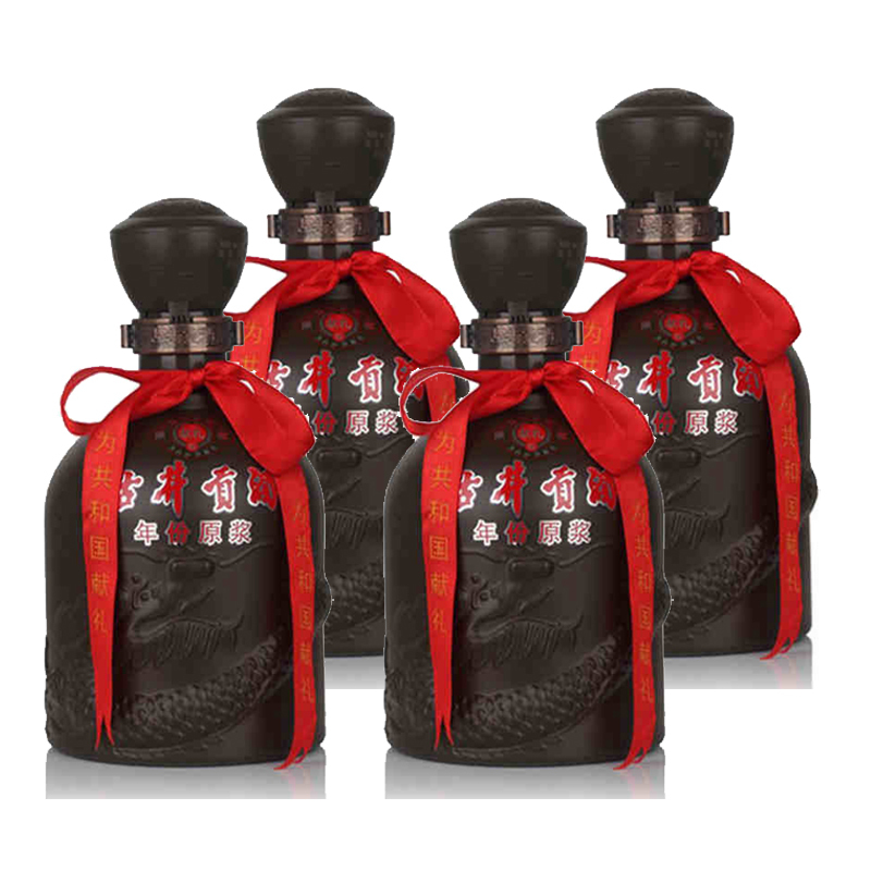 古井贡酒年份原浆献礼版406度425ml4瓶装浓香型白酒整箱