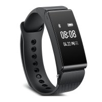 华为(Huawei) Talkband B2 智能手环运动计步器防水遥控自拍蓝牙手表 运动版黑