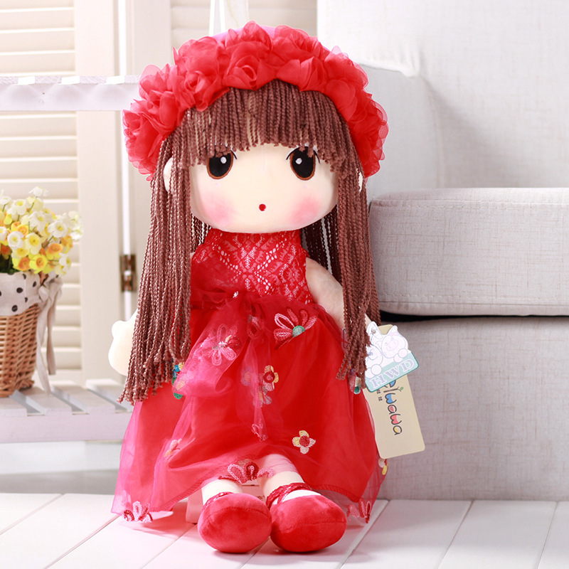 花仙子菲儿洋娃娃毛绒玩具玩偶布娃娃送儿童女生创意礼物4850厘米红色