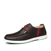 adshel 2015春秋季休闲皮鞋男头层牛皮单鞋潮流男鞋透气舒适