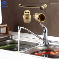 永瓷 水暖五金 冷热铜厨房龙头 立式菜盆龙头 单孔混水龙头 铜高脚回转厨房洗菜龙头 水槽冷热水龙头 87112