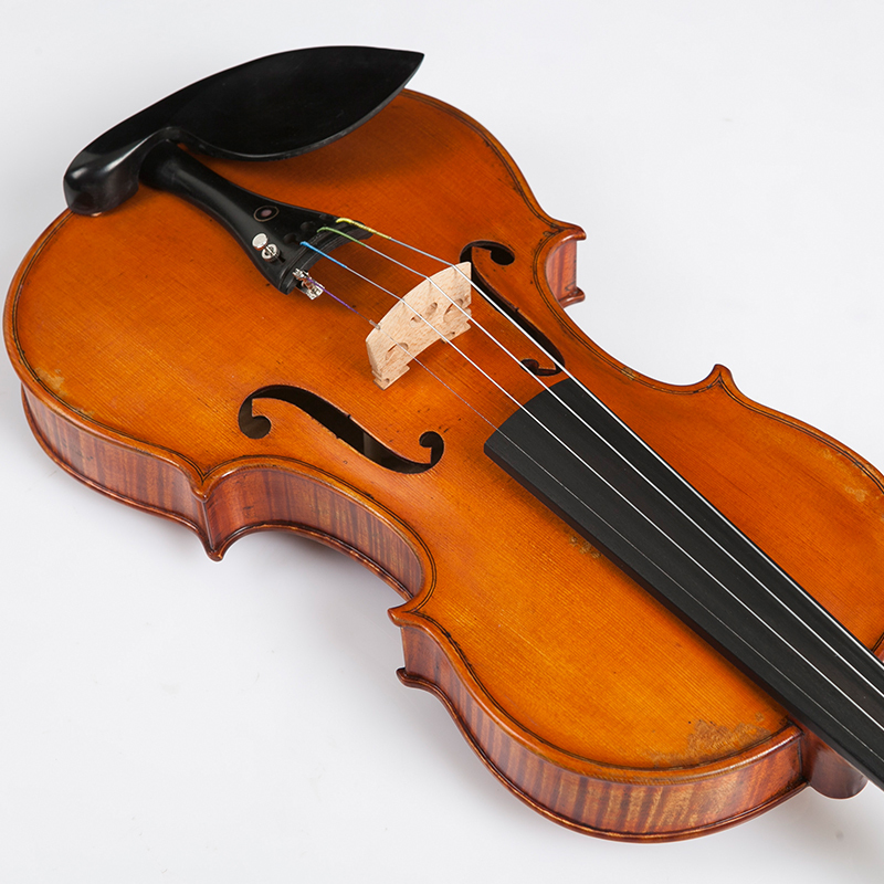 红棉小提琴手工高档虎纹小提琴v630演奏表演收藏专业考级小提琴视频