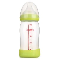 贝亲—宽口径PP奶瓶240ml 绿色AA78