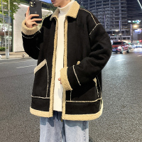 狮臣SHICHEN 冬季夹克棉衣男潮流时尚外套保暖棉袄加厚棉服男加绒加厚男装外套大衣