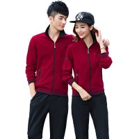 KAAGD男士运动套装 运动服套装男春秋装立领开衫情侣运动衣休闲卫衣 2559