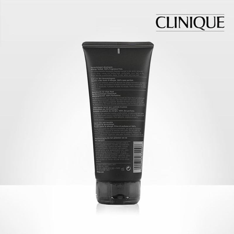 倩碧(CLINIQUE)男士液体洁面皂 /深层清洁男士洁面乳/洗面奶 200g 干性肤质 修护 保湿补水 另有手工皂