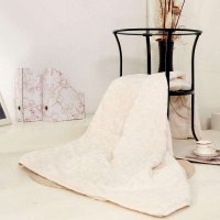 绎生活 超柔绒中式喜庆花纹单人双面空调毯