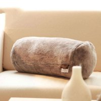 绎生活 纯色哔叽绒沙发腰靠 18*40cm