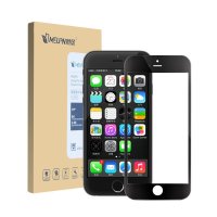 魅风 钢化玻璃膜[高清]适用于iPhone6/plusiP6 I6 ipone苹果六刚化贴 4.7寸全屏全覆盖 黑色