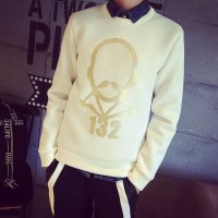 卫衣男秋装新款日系复古圆领套头卫衣男休闲外套男装