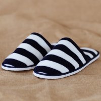 宾馆酒店非一次性拖鞋室内居家待客地板厚底防滑棉拖春夏男女情侣款条纹HTX-024