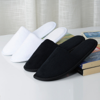 宾馆酒店非一次性家居待客地板厚底防滑软底春夏情侣男女款棉拖鞋 HTX-013