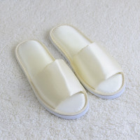 宾馆酒店全棉非一次性居家待客加厚防滑吸汗棉拖鞋春夏男女情侣款式 色丁布HTX-010