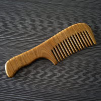 檀木梳子酒店木梳子顺发卷发檀香待客梳子LA1908