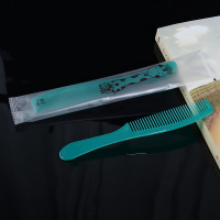 祝源宾馆洗漱用品套装酒店一次性梳子 软塑料长柄梳定做定制 200把小鹿梳子