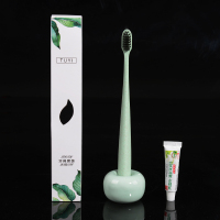 酒店宾馆洗漱用品一次性牙刷牙膏套装 二合一软毛卡盒牙具 250套叶子卡盒牙具
