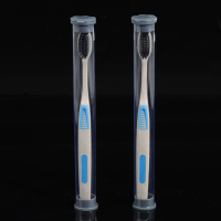 小麦秸秆小头软毛牙刷酒店民宿 竹炭家用情侣旅行便携式待客牙刷