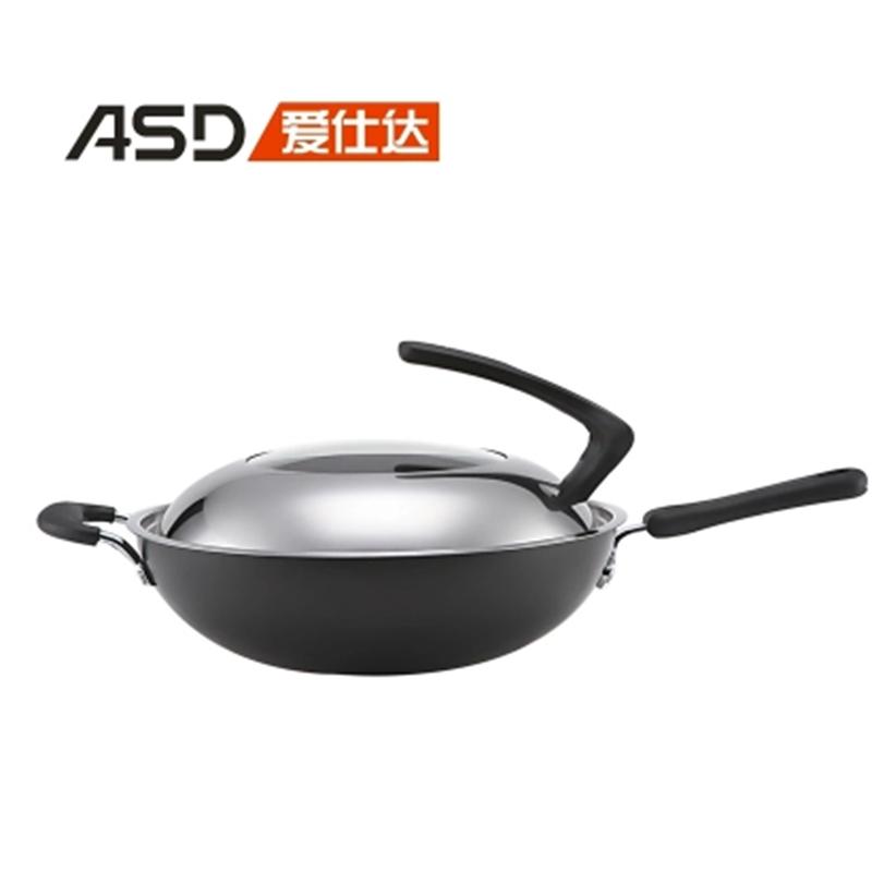 ASD爱仕达34cm爆炒少油烟炒锅QSW2334E