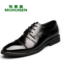 牧惠森2016秋季新款男鞋三接头商务圆头男士皮鞋99922