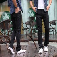 男士牛仔裤直筒修身长裤弹力舒适百搭