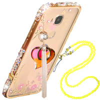 法威仕 支架金属边框秘密花园后背板水钻手机壳保护套 适用于华为畅享5S/TAG-AL00